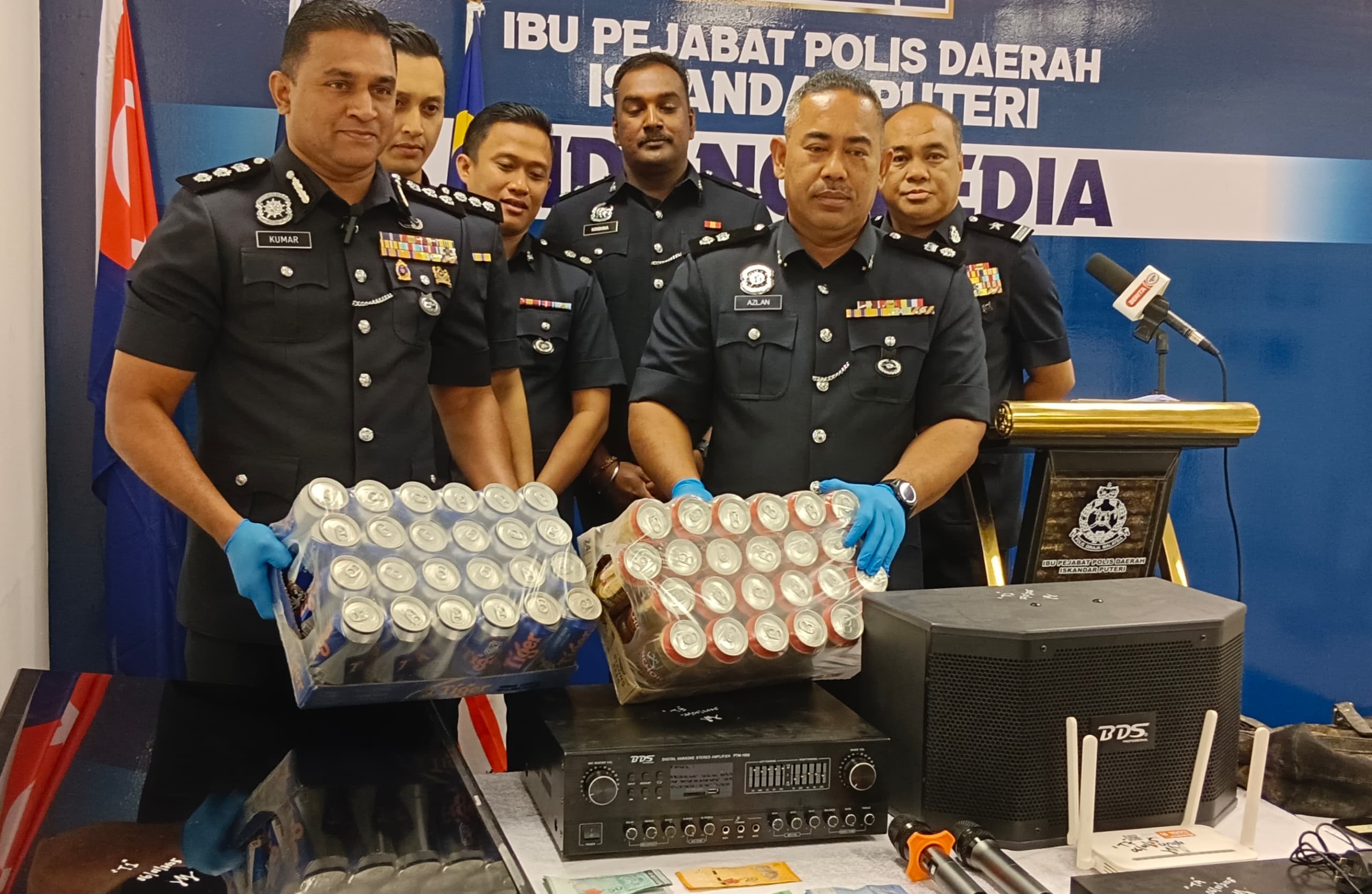Tahan Empat Warga Myanmar, Pusat Hiburan Tanpa Lesen di Johor