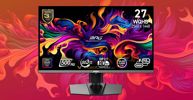 Первый в мире 500-Гц игровой монитор с QD-OLED: MSI MPG 272QR QD-OLED X50