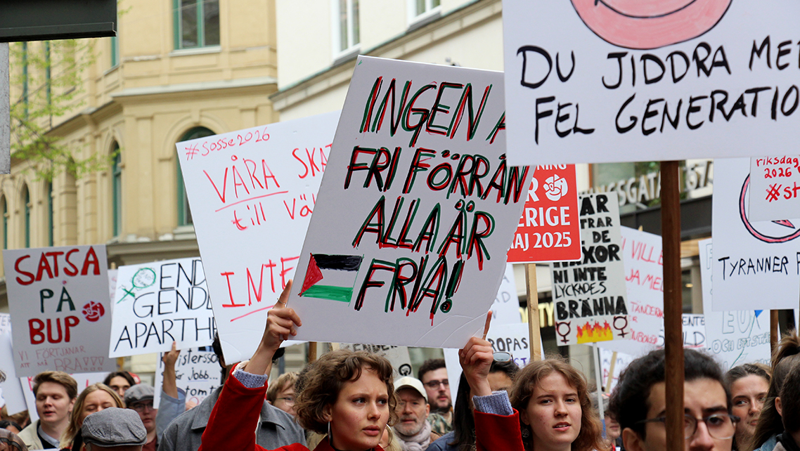S-tågets förstamajkrav i Stockholm: Kultur för ett starkt samhälle