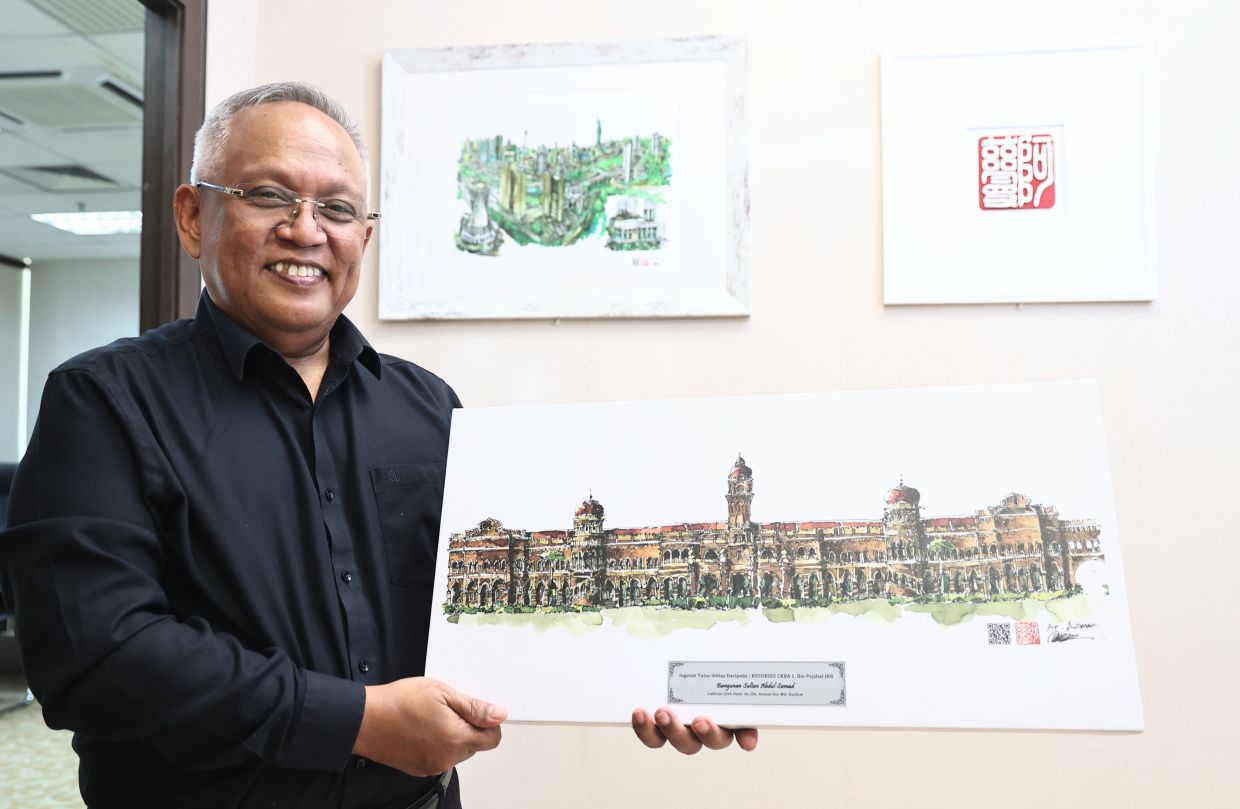 Malaysian veteran civil servant draws architectural heritage back into view