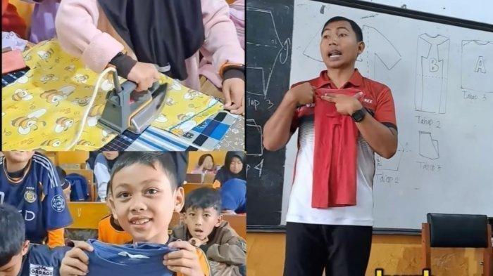 Guru Olahraga Viral, Dede Sulaeman Ajarkan Anak Murid SD Setrika Baju dengan Cara Unik