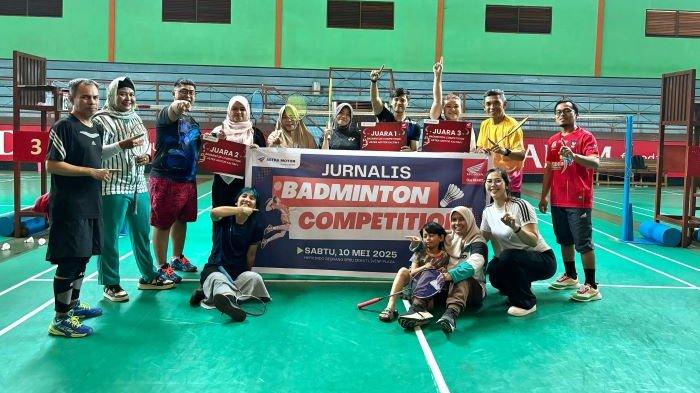 Astra Motor Kaltim 1 Dorong Gaya Hidup Sehat Jurnalis Balikpapan Lewat Kompetisi Badminton