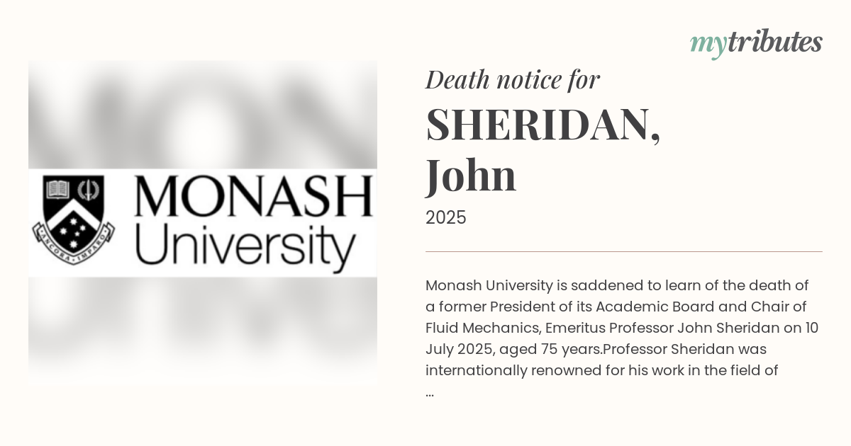 SHERIDAN, John