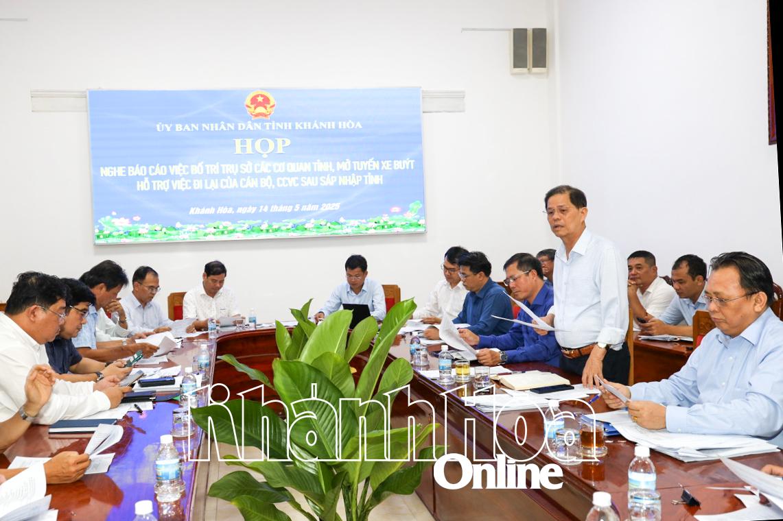 Khánh Hòa: Bàn Giải Pháp Trụ Sở, Nhà Công Vụ - Bí Thư Tỉnh ủy Đề Xuất Hướng Giải Quyết
