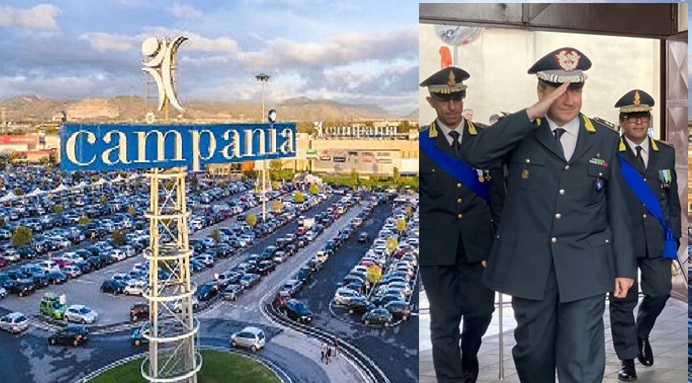 Furti nel parcheggio del Centro commerciale Campania: comandante della Guardia di Finanza tra le vittime