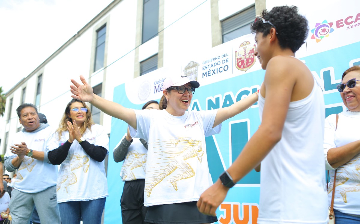 Ecatepec participa en la Carrera Nacional por la Salud, por la Paz y contra las Adicciones