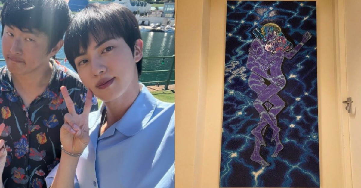 BTS 진, 기안84에게 받은 특별한 그림 선물 공개! '감사합니다' 메시지에 반응 폭주