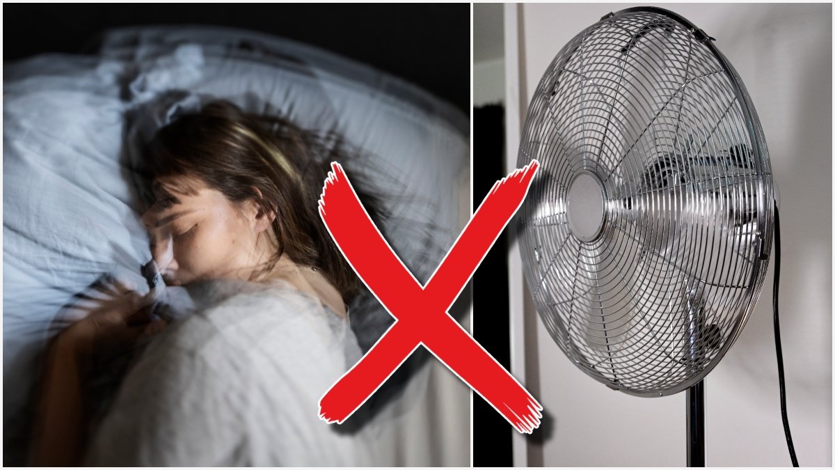 Det händer i kroppen - om man sover med fläkt hela natten
