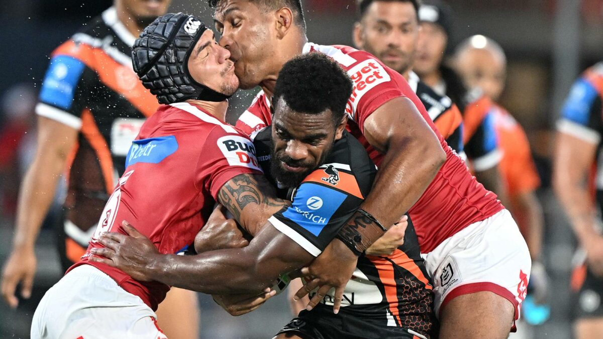Tigers Roar to Victory: Wests Tigers Boost Playoff Hopes with Win Over Dolphins