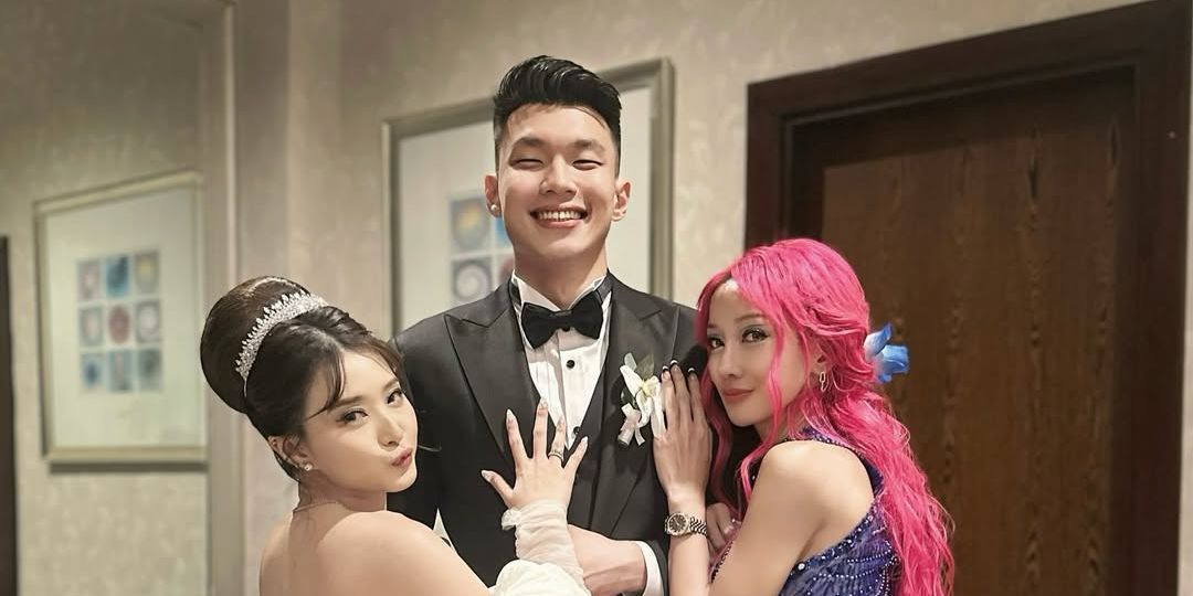 Lucinta Luna Memukau di Pernikahan Vior dan Vincent, Tampil Beda dengan Gaun Biru dan Rambut Pink