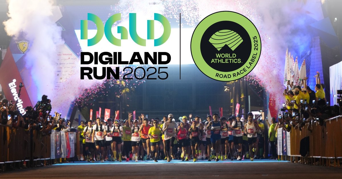 Digiland Run 2025 Raih Gelar Bergengsi World Athletics Label, Ajang Lari Terbaik di Indonesia!