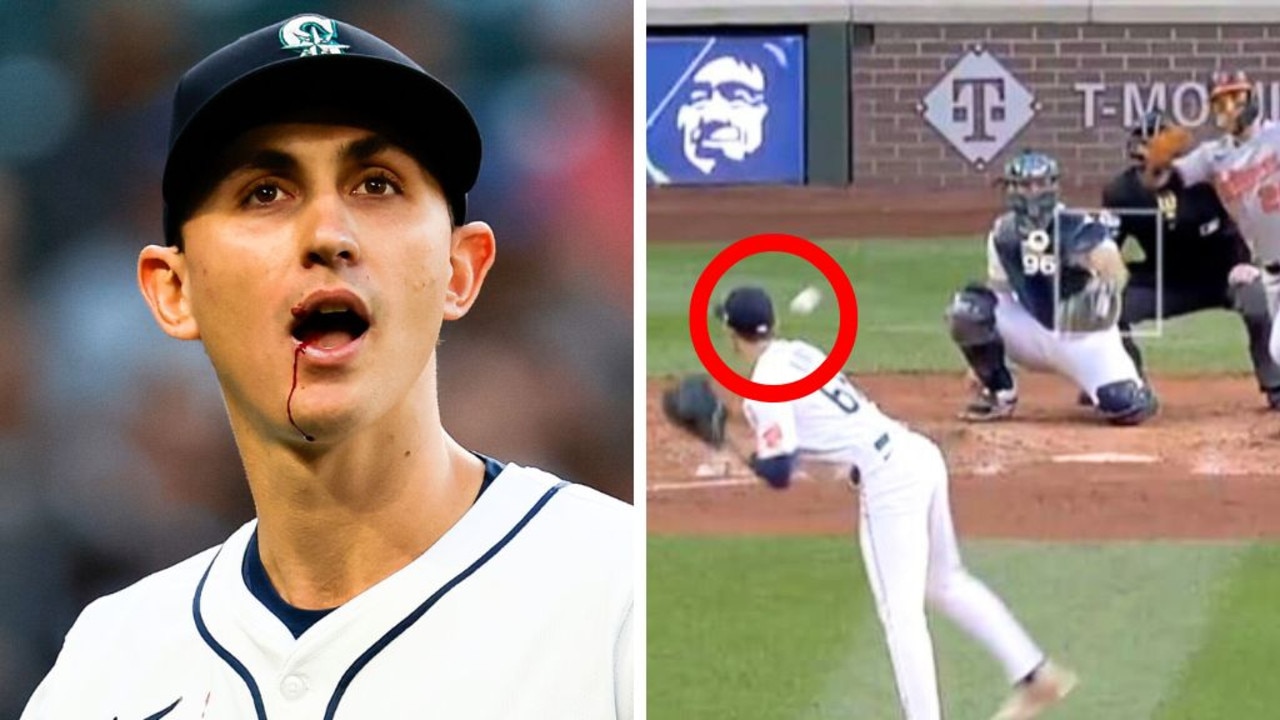 George Kirby's Incredible Reflexes Save Him from 100mph Baseball to the Face!