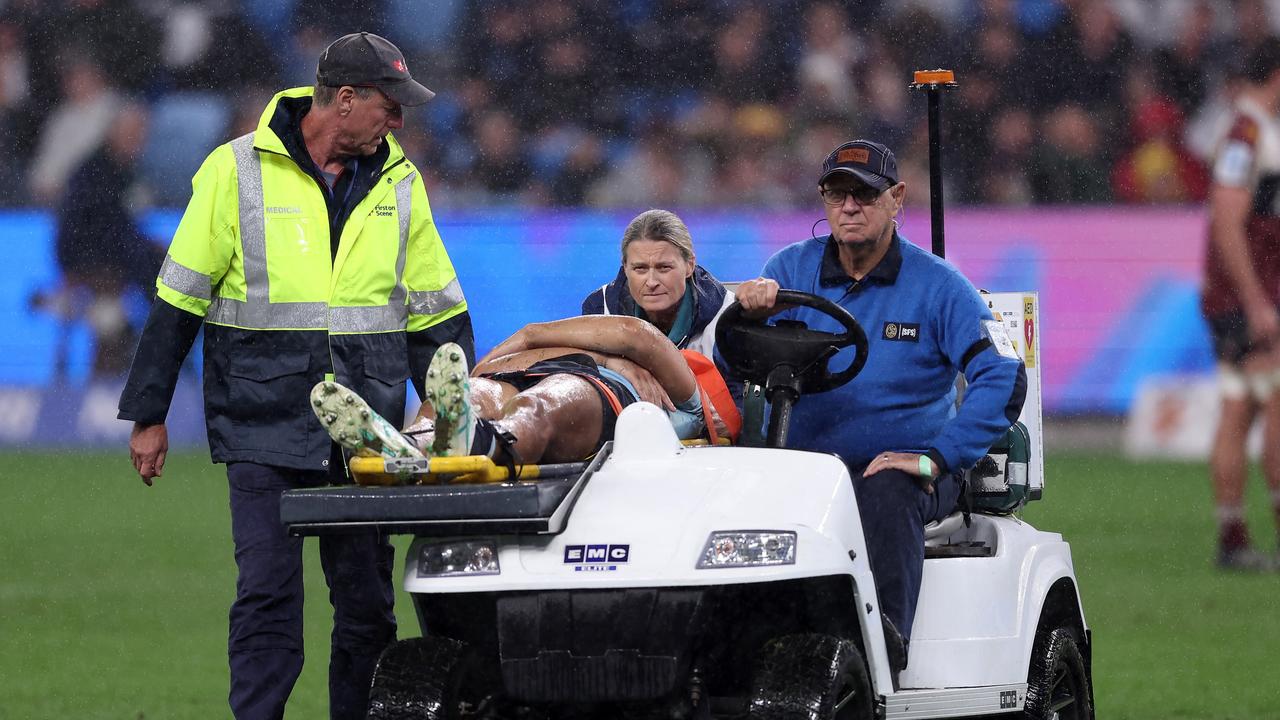 Suaalii Medicated Off After Scary Head Knock in Waratahs vs. Reds Super Rugby Match