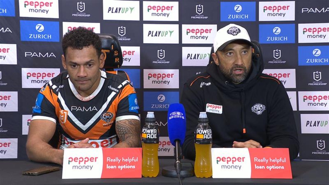 NRL 2025: Wests Tigers coach Benji Marshall wouldn't be drawn on the future of hooker Tallyn Da Silva, Canberra Raiders, results, news