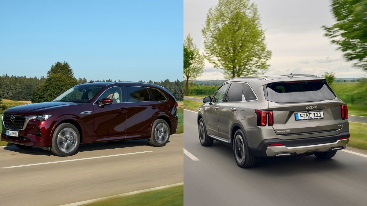 SUV de 7 plazas con tecnología PHEV: Mazda CX-80 vs Kia Sorento