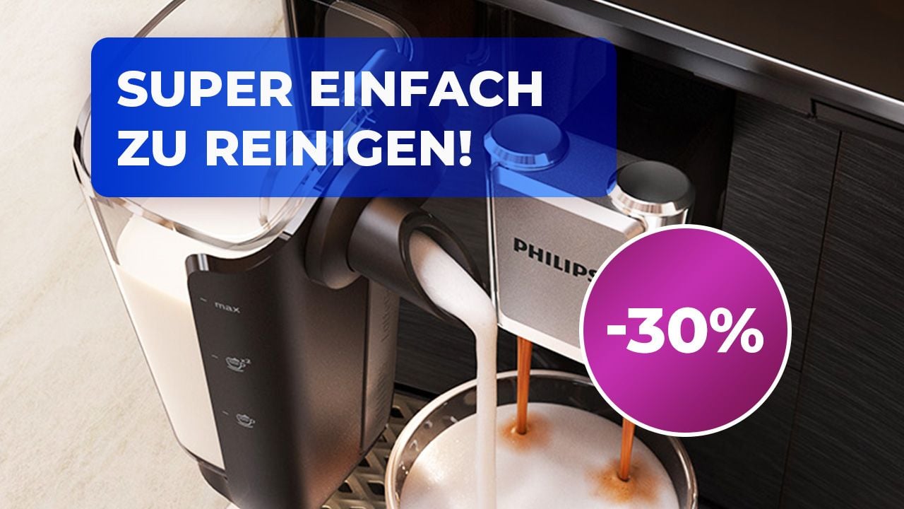 Leiser als DeLonghi und mit cleverem Milchsystem: Philips Kaffeevollautomat mit 30% Rabatt bei Amazon!