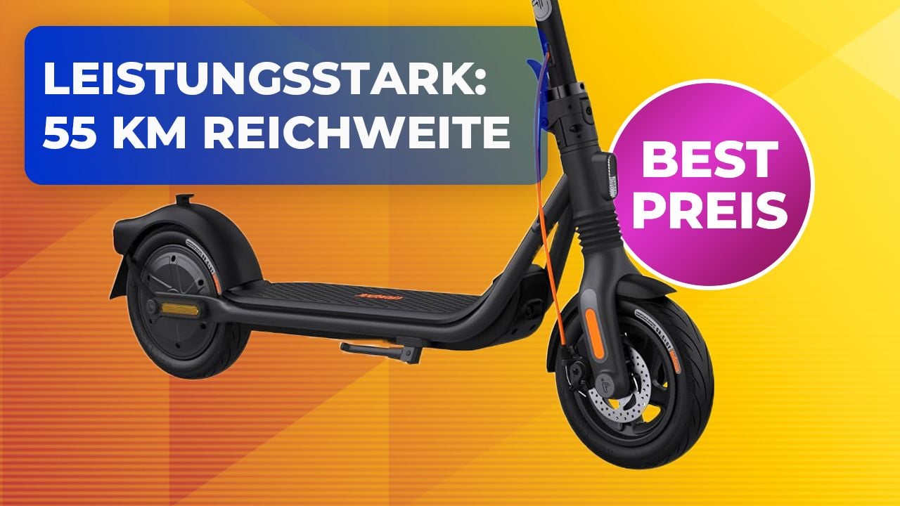 Beliebten E-Scooter mit 55 km Reichweite zum Bestpreis sichern - Amazon und Segway geben fetten Rabatt