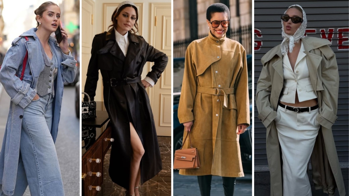 Rinnova il tuo stile con il trench primaverile 2025: classico, pelle, suede, satin e denim
