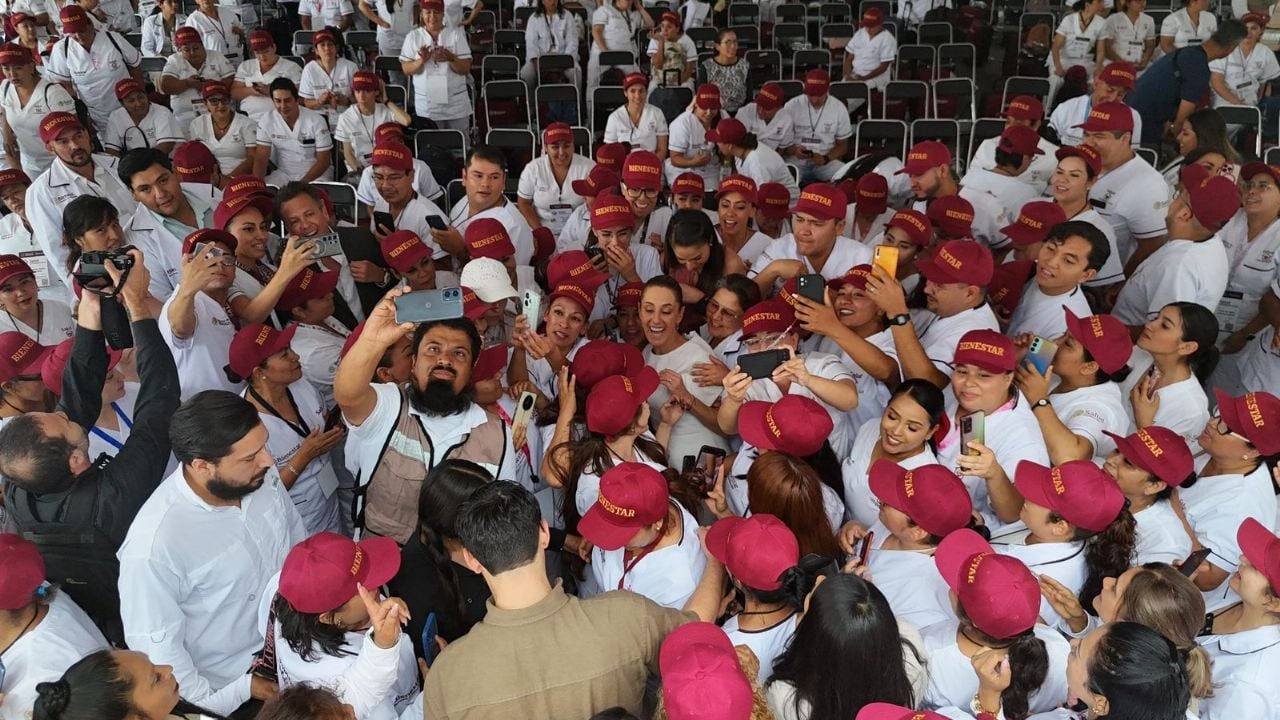 Claudia Sheinbaum encabeza asamblea de 'Salud Casa por Casa' en Jalisco