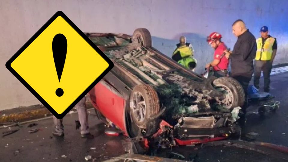 Accidente Impactante en Monterrey: Conductor Sale Ileso Tras Caída de 10 Metros con su Automóvil