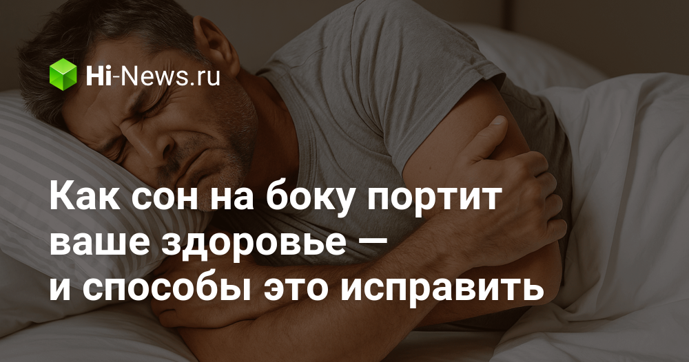 Сон на боку: как он влияет на здоровье и как исправить вред