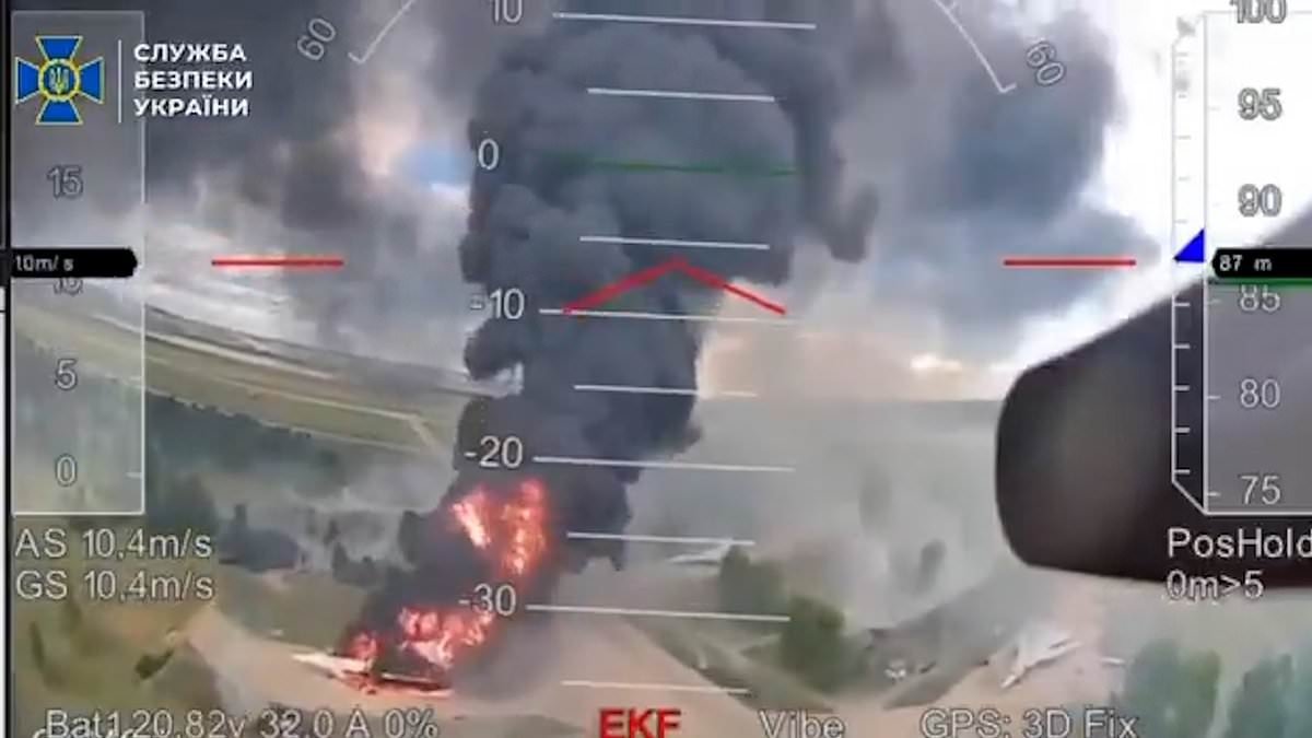 Drone Strikes Cripple Putin's Nuclear Bomber Base: Ukraine's Bold Operation Revealed