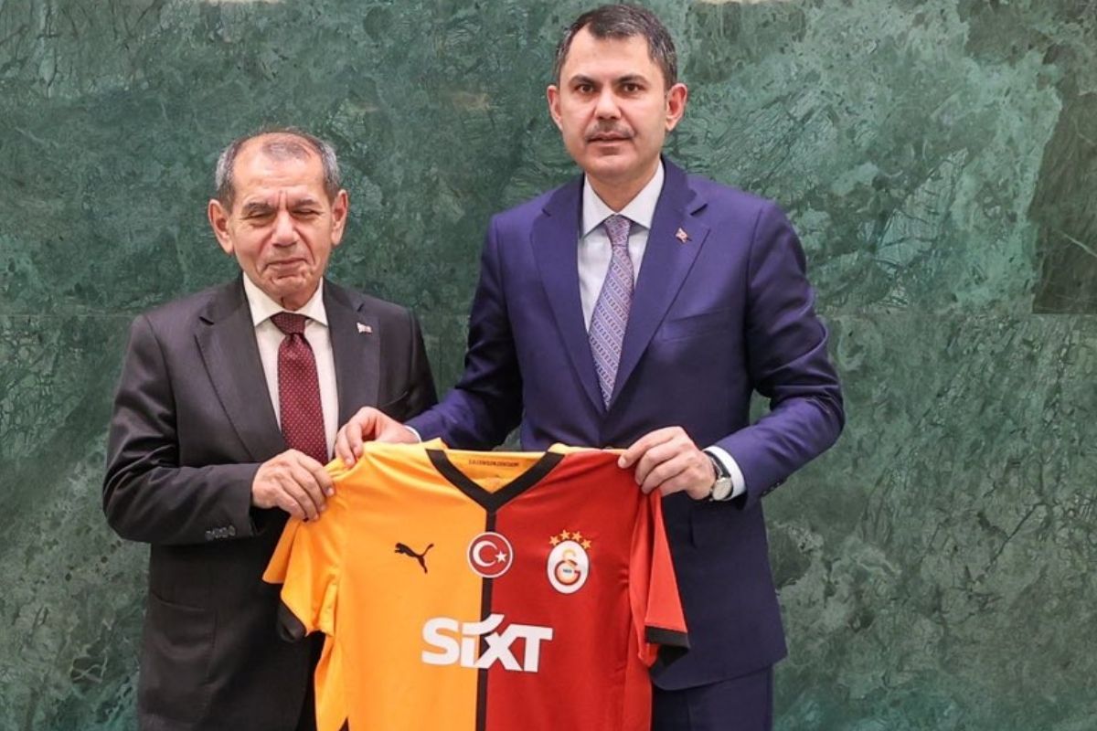 Bakan Murat Kurum'dan Galatasaray Başkanı Dursun Özbek'i Kabul