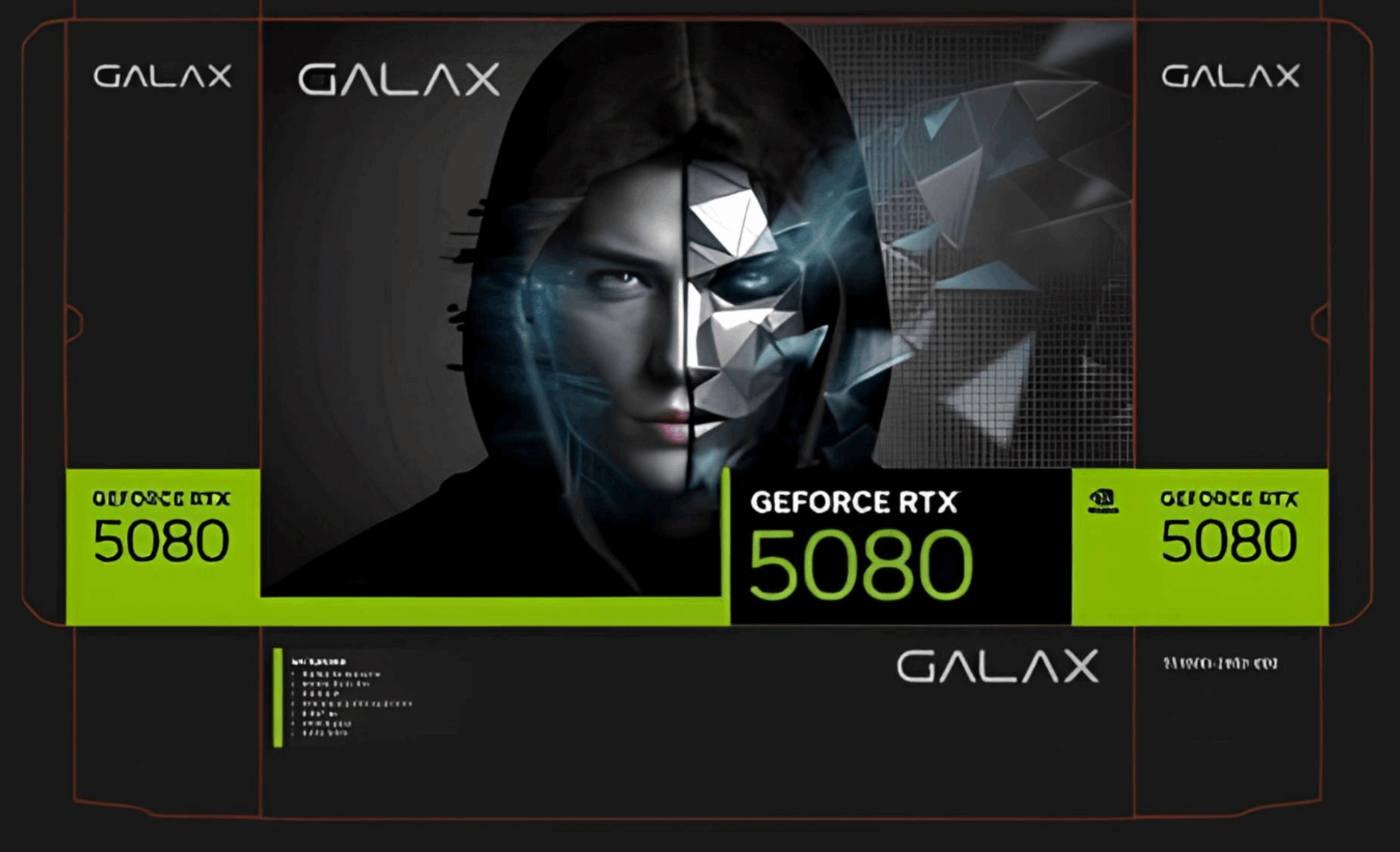 Эксклюзивный дизайн GALAX GeForce RTX 5080: намеки на передовые технологии рендеринга