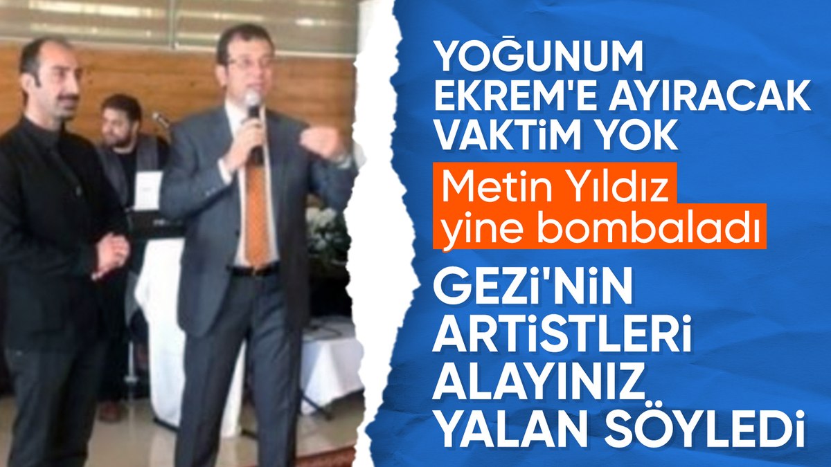 Metin Yıldız, Gezi Parkı'nda yaşananları anlattı: Ayşe Barım'ın rolüne dikkat çekti