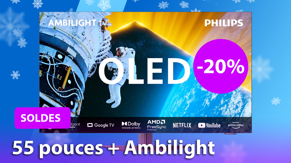 Découvrez les Soldes TV 4K : Philips Ambilight 55 pouces OLED à -20%!