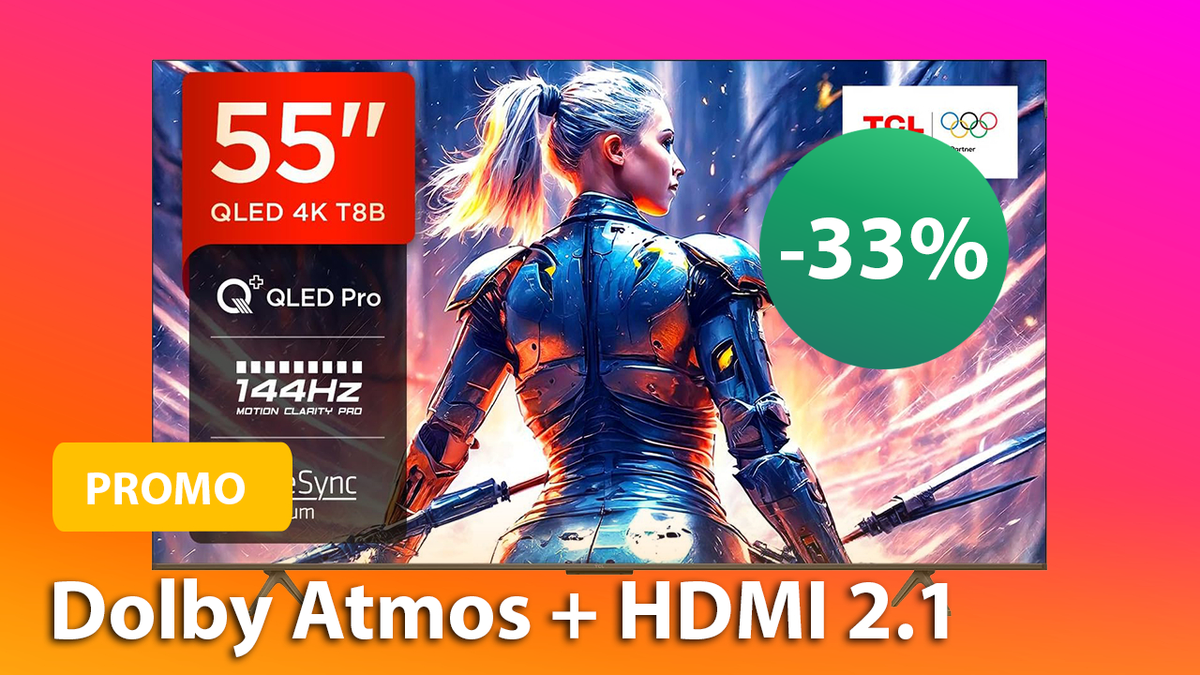 TV 4K pas cher : -33% sur cette TCL 55 pouces, parfaitement équipée pour jouer sur Switch 2 avec sa dalle QLED Pro, 144Hz et ses prises HDMI 2.1