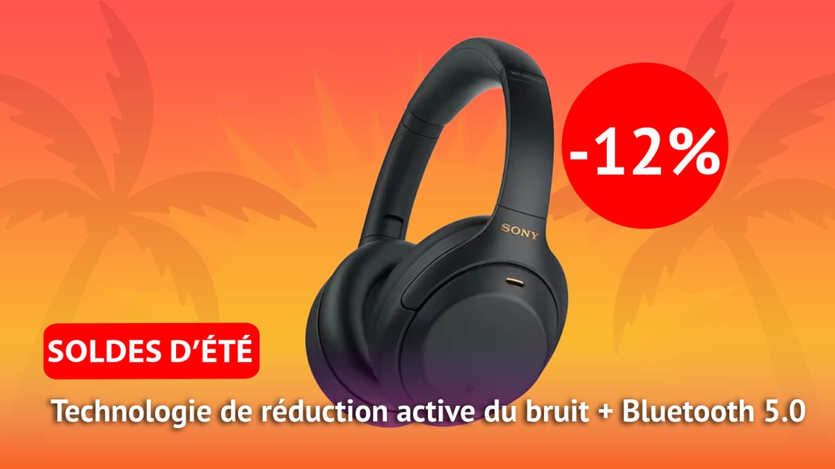 Soldes casque sans fil : -12% sur le Sony XM4 équipé de la technologie anti-bruit active