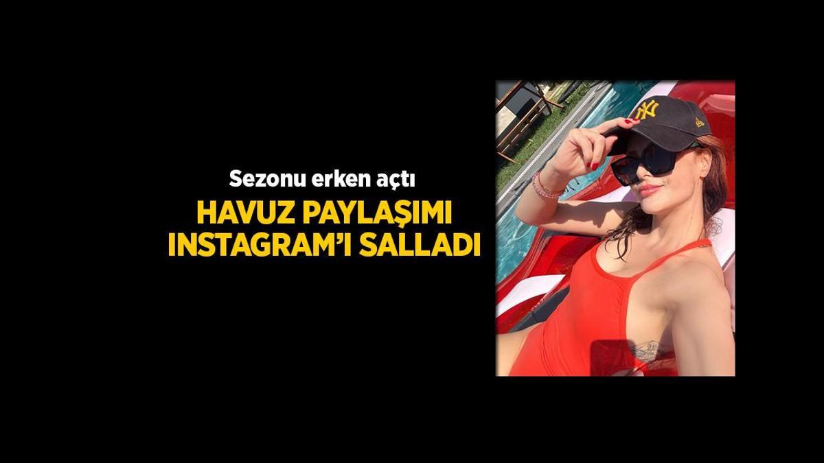 Mine Tugay Havuzda Görüntülendi! Soğuk Hava Ona Engel Olmadı