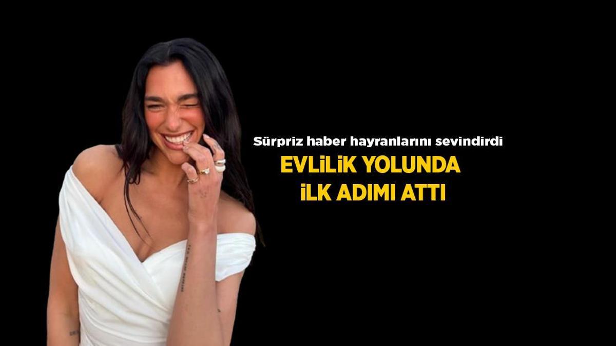 Evlilik yolunda ilk adım! Dua Lipa sevgilisi Callum Turner ile nişanlandı
