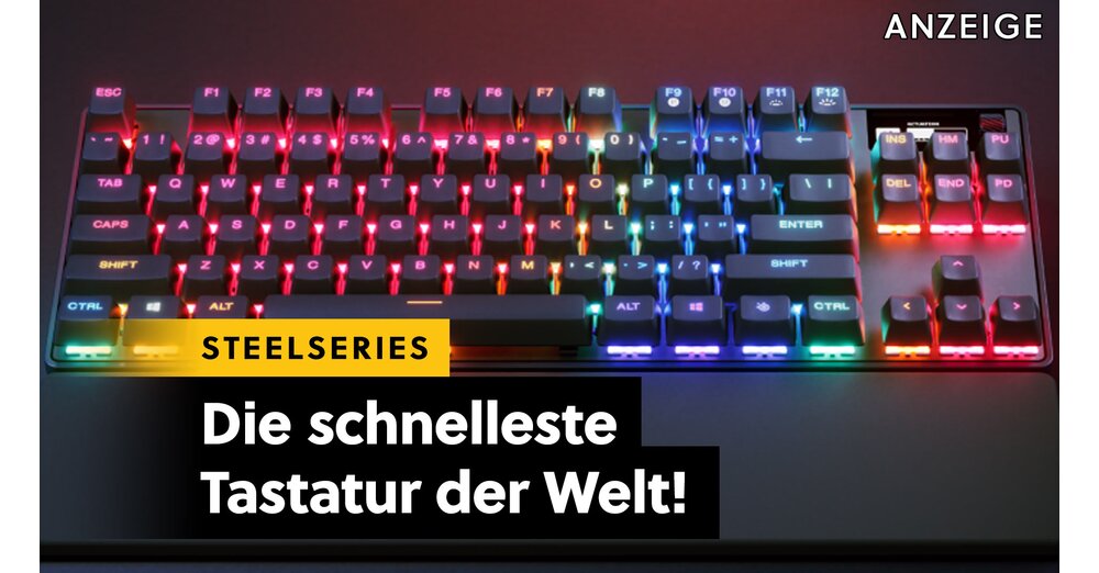 Die schnellste Gaming-Tastatur der Welt: SteelSeries Apex Pro TKL Gen 3 im Test!