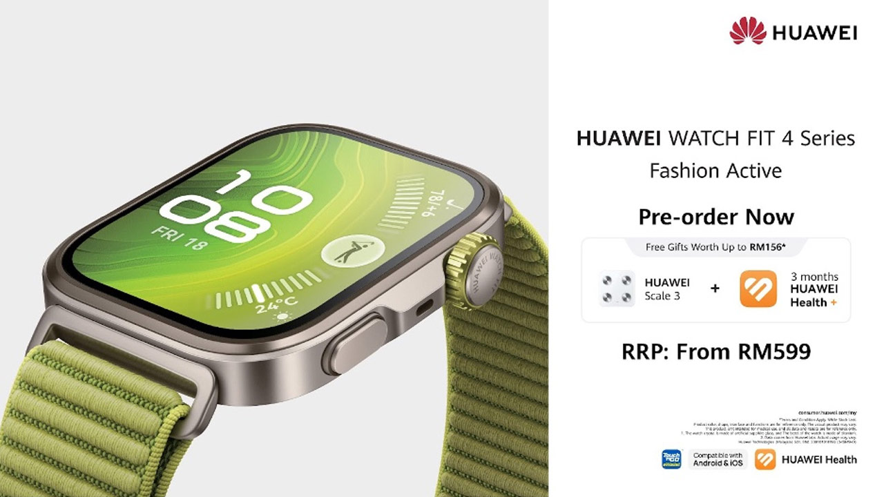 HUAWEI lancar Siri Watch Fit 4 & Watch Fit 5, sasar pengguna dengan gaya hidup aktif