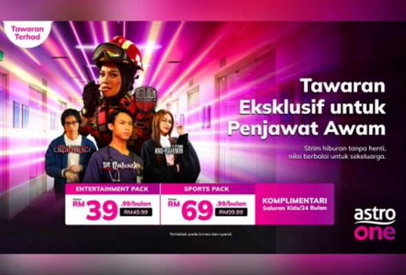 Astro lancar "Tawaran Eksklusif untuk Penjawat Awam", penjimatan hingga RM960