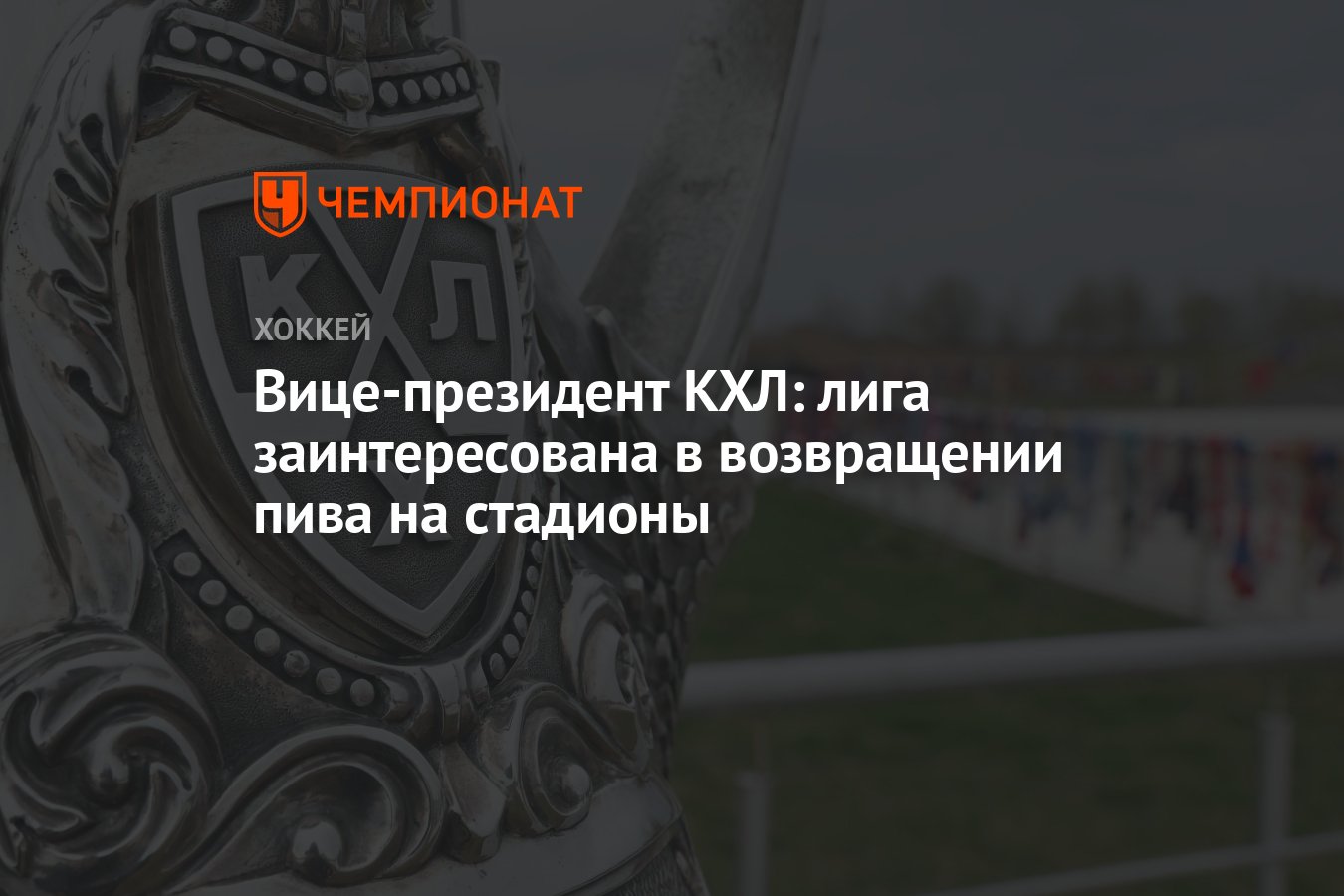 КХЛ готова вернуть продажу пива на стадионах: заявление вице-президента