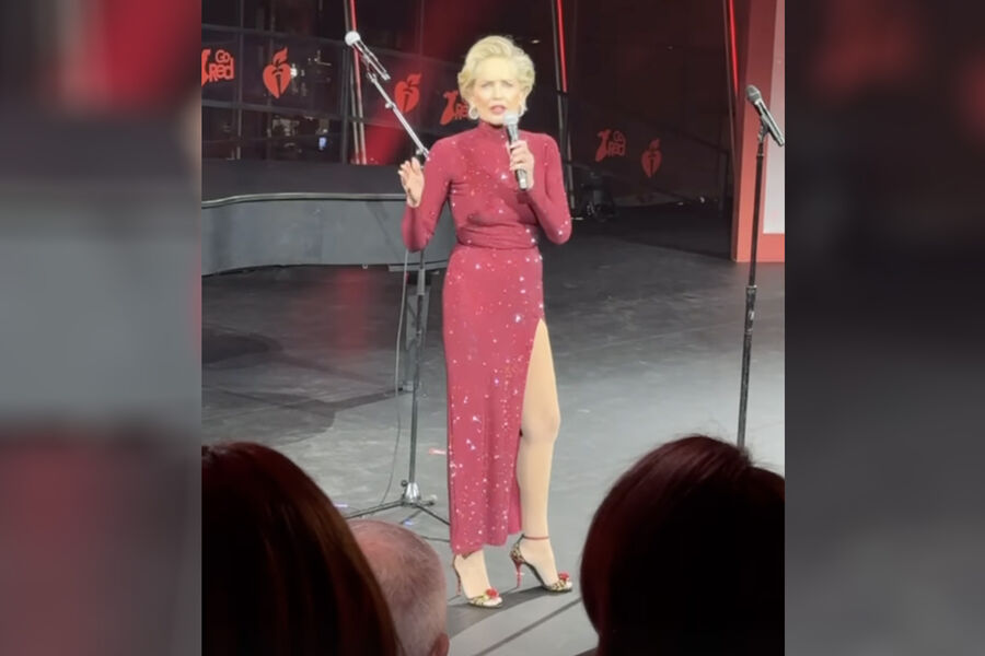 Шэрон Стоун в откровенном наряде: 66-летняя актриса блистала на концерте