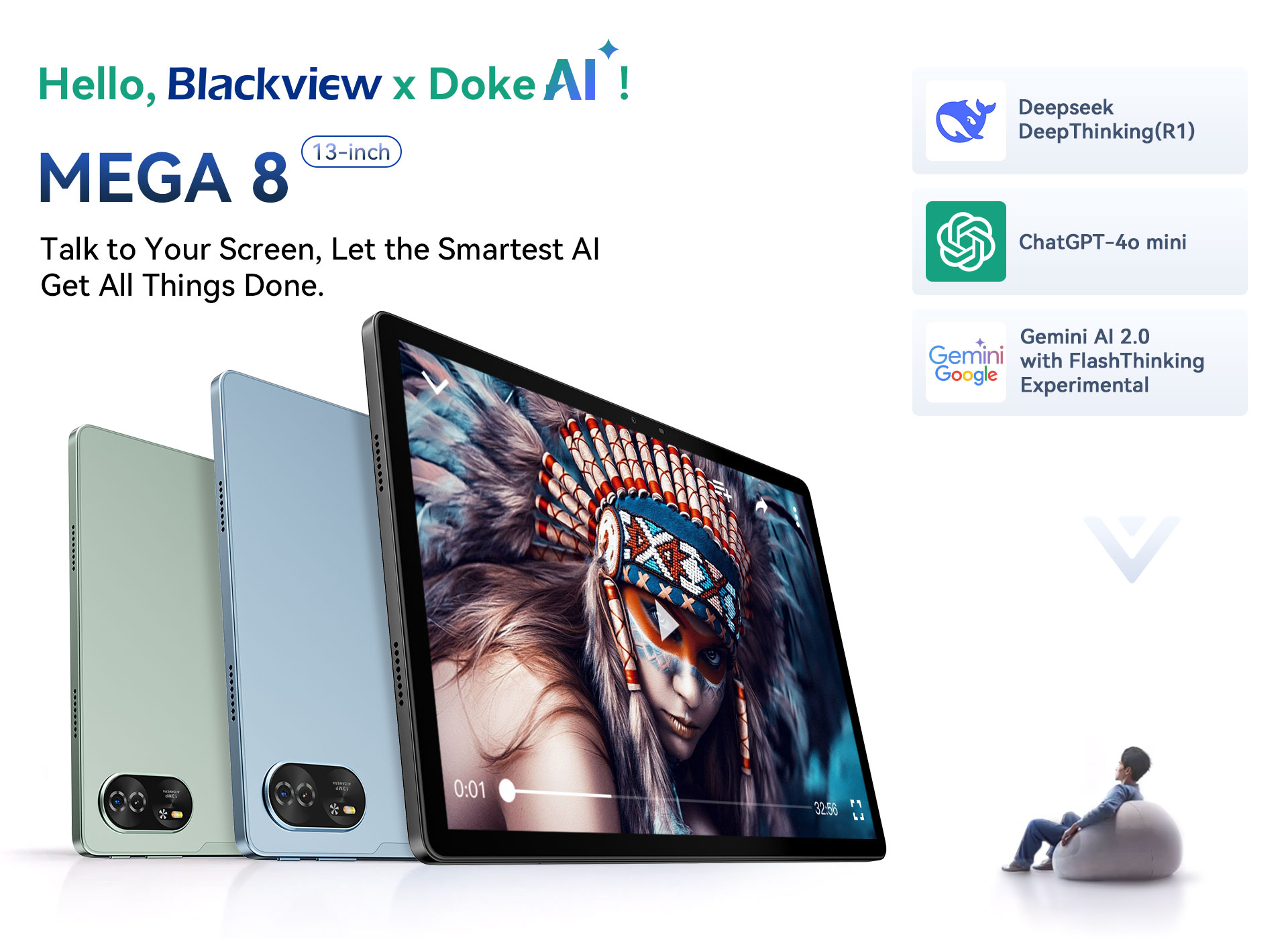 Blackview MEGA 8: Революция в мире планшетов! Первый 13-дюймовый AI-планшет с передовыми технологиями