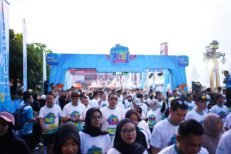 Gaungkan Gaya Hidup Sehat, PLN Mobile Color Run 2025 Pecah!