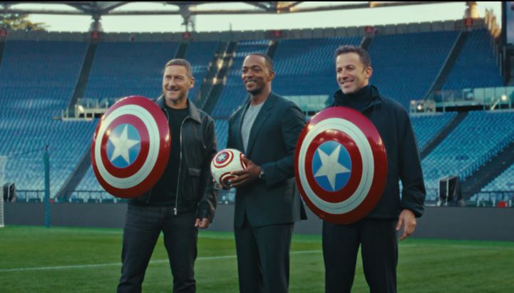 Totti e Del Piero si uniscono a Captain America: un'incredibile collaborazione per il nuovo film Marvel