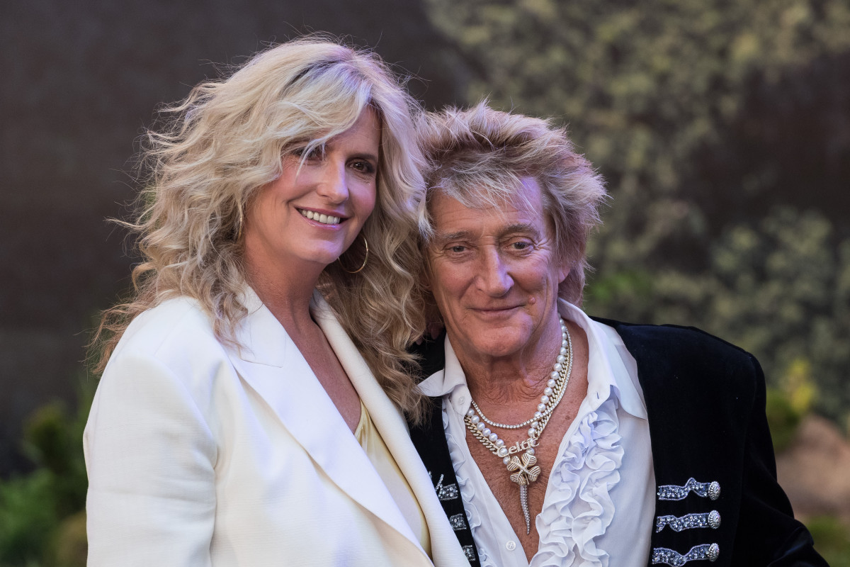 Rock Legend Rod Stewart & Wife Penny Lancaster Celebrate 18 Years of Marriage Despite Recent Health Scare