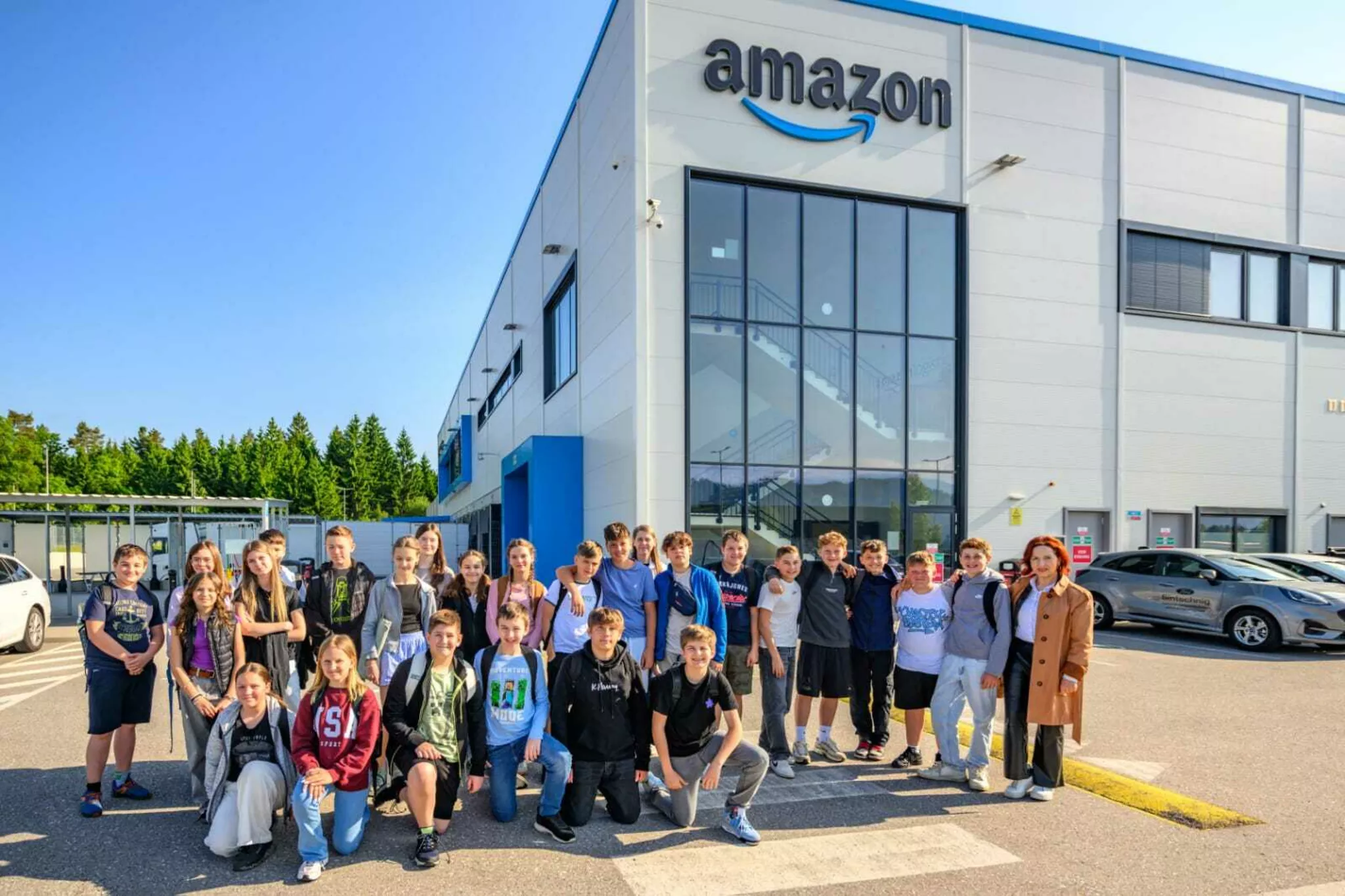 Kärntner Gewinnerklasse besuchte Amazon