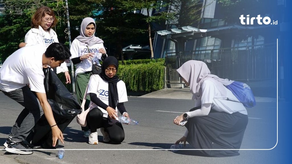 Telkom Gelar Jalan Santai Sambil Pilah Sampah di GoZero% Medan