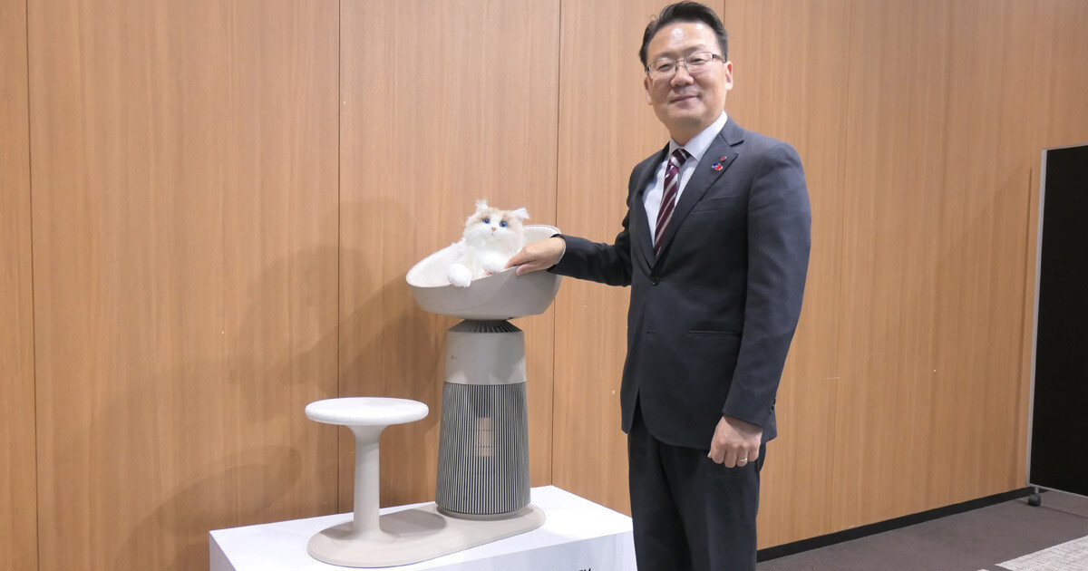 猫の健康をサポートする空気清浄機＆キャットタワー