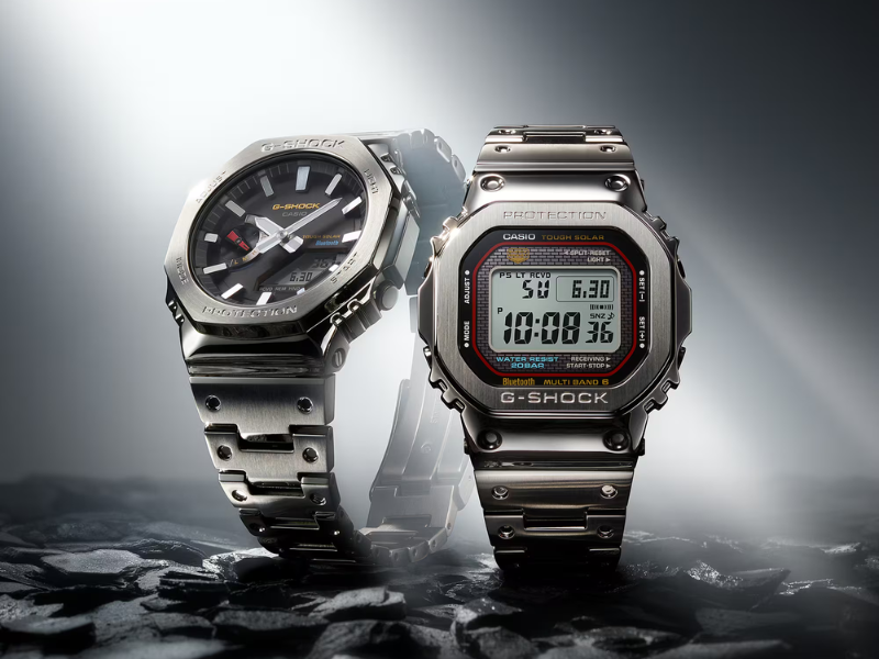 Casio G-Shock GM-B2100SD-1C и GMW-B5000D-1C: Новые полнометаллические часы с Bluetooth и стильным дизайном