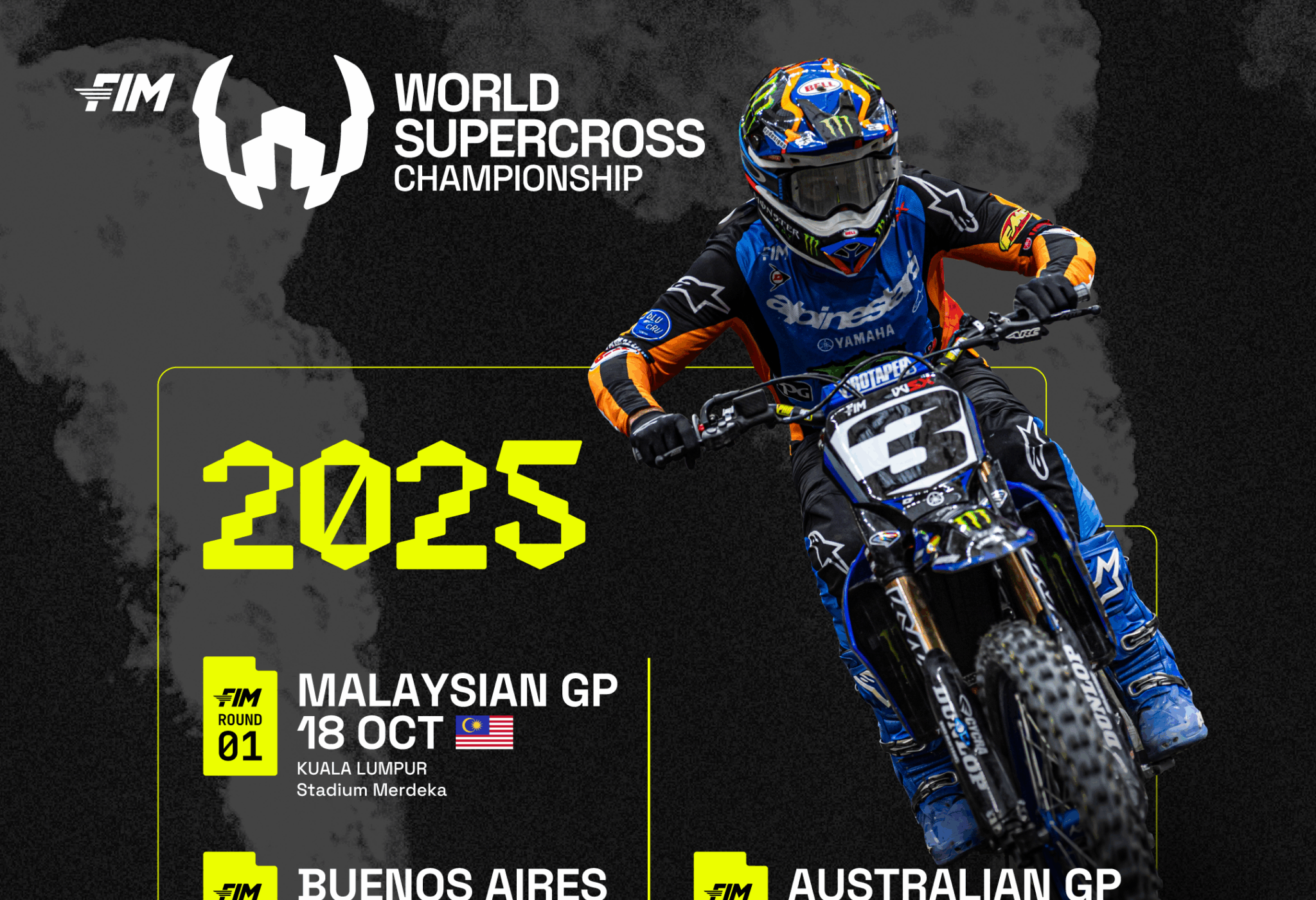 WORLD SUPERCROSS HITS FIVE CONTINENTS AS IT UNVEILS HISTORIC 2025 SEASON CALENDAR