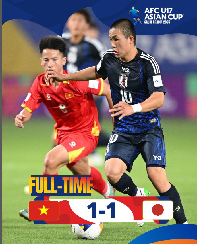 2025 U-17 아시안컵, 대한민국 U-17 대표팀, 일본 축구에 반전승