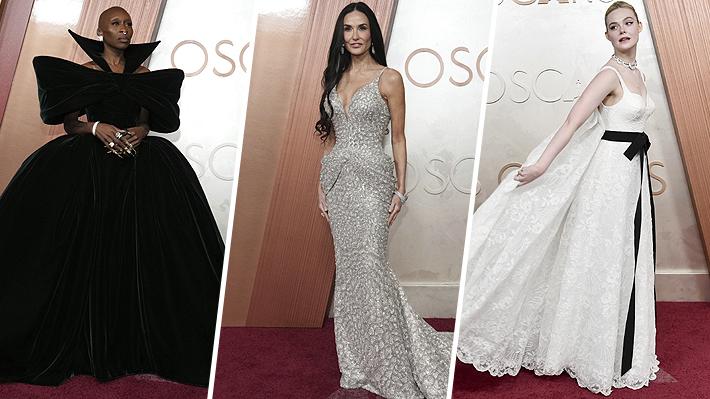 Alfombra Roja de los Premios Oscar 2025: El blanco y los brillos brillan en los looks de las celebridades